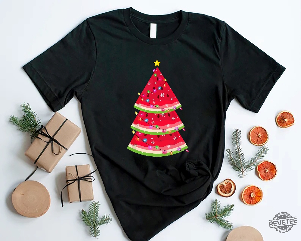 Christmas In July Shirt Watermelon Shirt Summer Santa Shirt Mele Kalikimaka Shirt