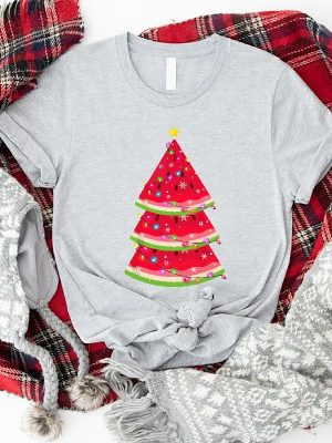 Christmas In July Shirt Watermelon Shirt Summer Santa Shirt Mele Kalikimaka Shirt revetee.com 4