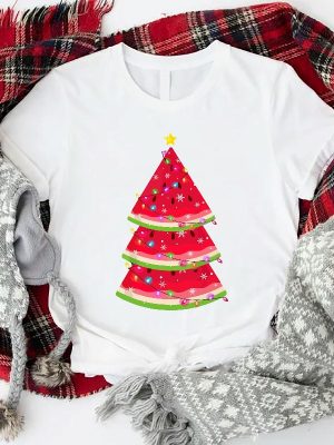 Christmas In July Shirt Watermelon Shirt Summer Santa Shirt Mele Kalikimaka Shirt revetee.com 5