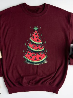 Christmas In July Shirt Watermelon Christmas Tree Shirt Christmas In Summer Shirt revetee.com 3