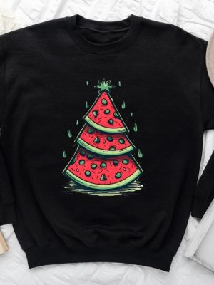 Christmas In July Shirt Watermelon Christmas Tree Shirt Christmas In Summer Shirt revetee.com 4