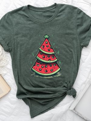 Christmas In July Shirt Watermelon Christmas Tree Shirt Christmas In Summer Shirt revetee.com 6