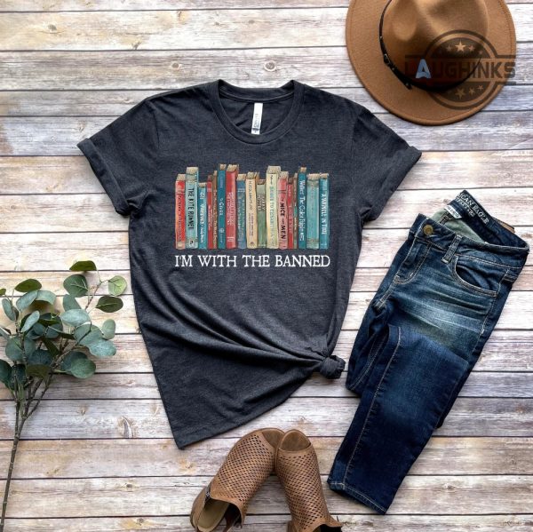 im with the banned shirt list of banned books 2023 t shirt sweatshirt hoodie reading gift laughinks.com 2