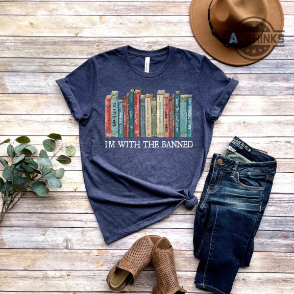 im with the banned shirt list of banned books 2023 t shirt sweatshirt hoodie reading gift laughinks.com 4