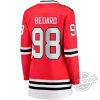 Chicago Blackhawks Connor Bedard 2023 NHL Draft Jersey trendingnowe.com 3 1
