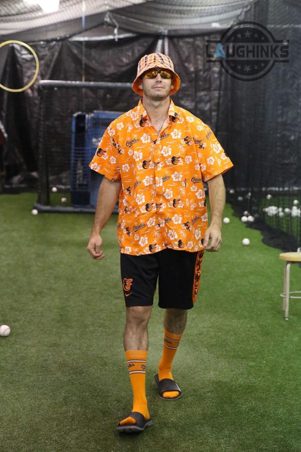 orioles hawaiian shirt 2023 giveaway miguel angel gonzalez outfit cosplay all over printed shorts laughinks.com 3