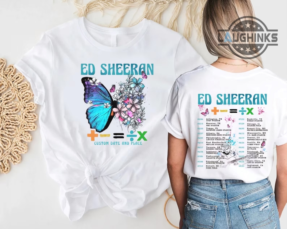 Ed Sheeran Tshirt Merch Ed Sheeran Tshirt Tour Ed Sheeran Mathematics Tour Merch