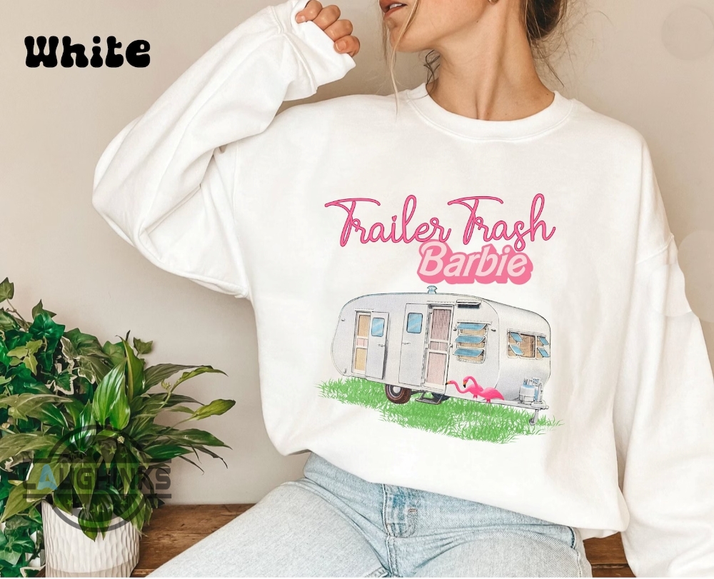 Trailer Trash Barbie Shirt Trailer Trash Barbie Meme Funny Barbie Tshirt Vintage Camper Camping Gift