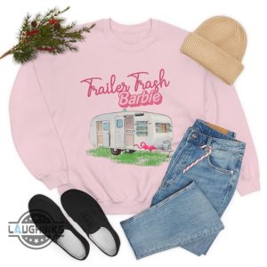 trailer trash barbie shirt trailer trash barbie meme funny barbie tshirt vintage camper camping gift laughinks.com 3