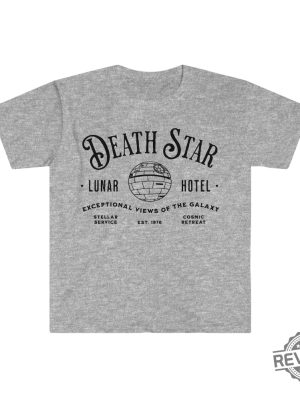 Death Star Lunar Hotel Shirt Star Wars Parody Shirt Darth Vader Shirt revetee.com 2