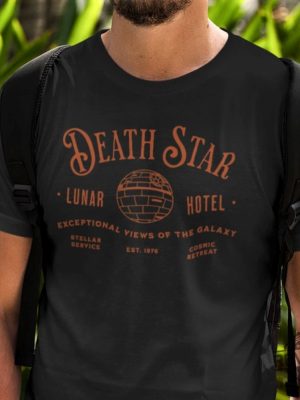 Death Star Lunar Hotel Shirt Star Wars Parody Shirt Darth Vader Shirt revetee.com 4