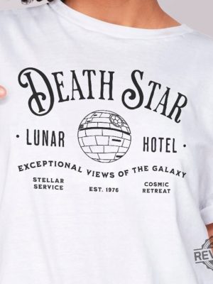 Death Star Lunar Hotel Shirt Star Wars Parody Shirt Darth Vader Shirt revetee.com 5