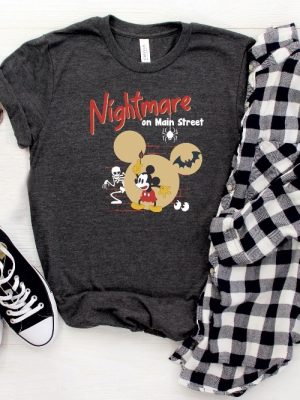 Nightmare On Main Street Shirt Halloween Disney Shirt Halloween Mickey Shirt revetee.com 4