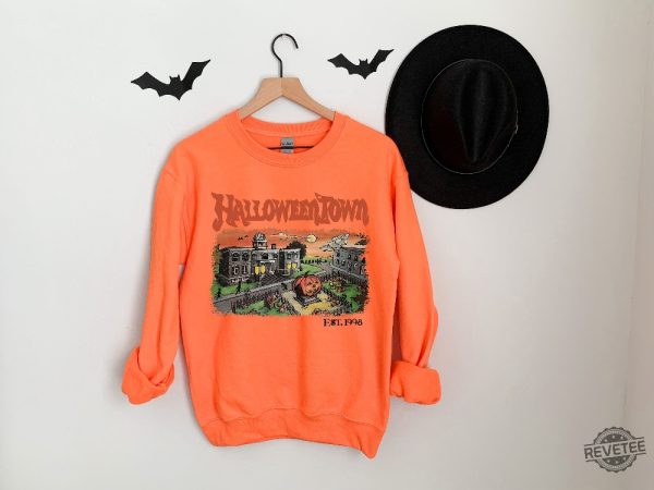 Vintage Halloween Town Est 1998 Sweatshirt Halloweentown Sweatshirt Gift revetee.com 3