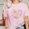 Barbie Watercolor Heart Shirt Baby Doll Tee trendingnowe.com 3