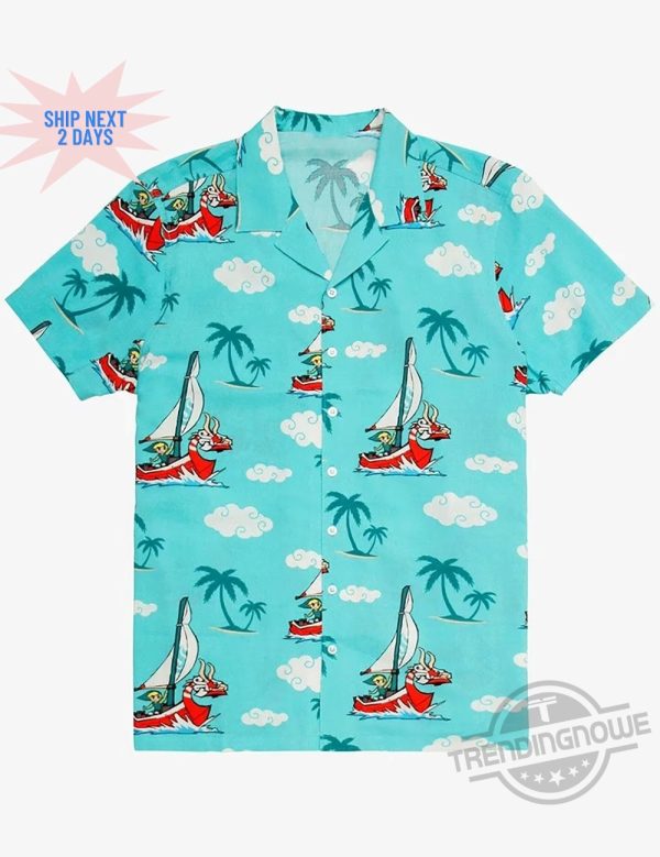 The Wind Waker Woven Zelda Hawaiian Shirt Zelda Items Shirt trendingnowe.com 1