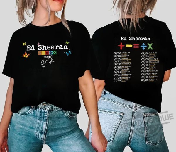 Ed Sheeran Tour Shirt Ed Sheeran Concert Shirt trendingnowe.com 1