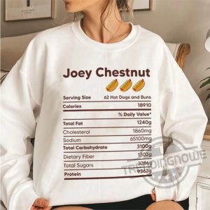 Joey Chestnut Nutrition Facts 2023 Shirt trendingnowe.com 2