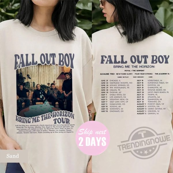 Fall Out Boy 2023 Tour Shirt So Much For Stardust Tour Shirt trendingnowe.com 1 3