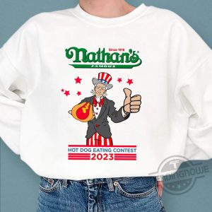 Nathans Hot Dog Eating Contest 2023 Joey Chestnut Shirt trendingnowe.com 4