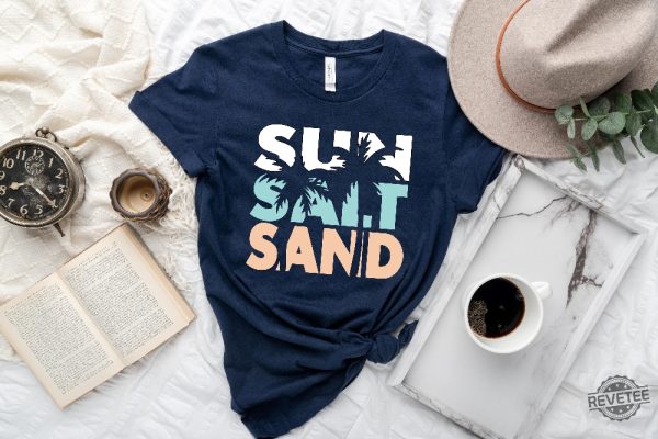 Sun Sand Salt Beach Shirt Summer Vacation Shirt Unique Hoodie Long Sleeve Mug revetee.com 1