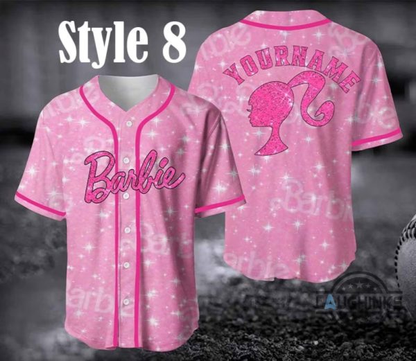 come on barbie baseball jersey shirt custom name barbie jersey shirt come on barbie lets go party shirt laughinks.com 8