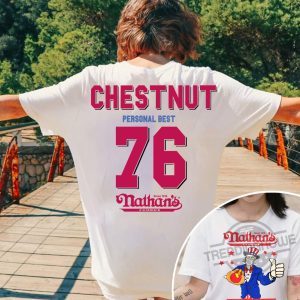 Nathans Hot Dog Eating Contest 2023 Joey Chestnut Shirt trendingnowe.com 2 1