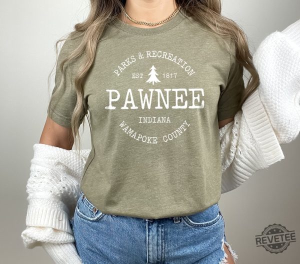 Pawnee Vintage Shirt Parks Rec Shirt Unique Gift Hoodie Long Sleeve Mug revetee.com 2