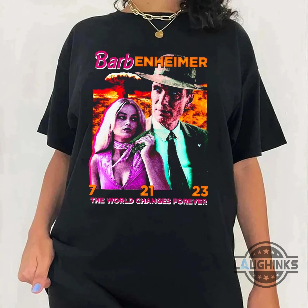 The World Changes Forever Barbenheimer Shirt,Barbie Oppenheimer T Shirt I Survived Barbenheimer Shirt 2023