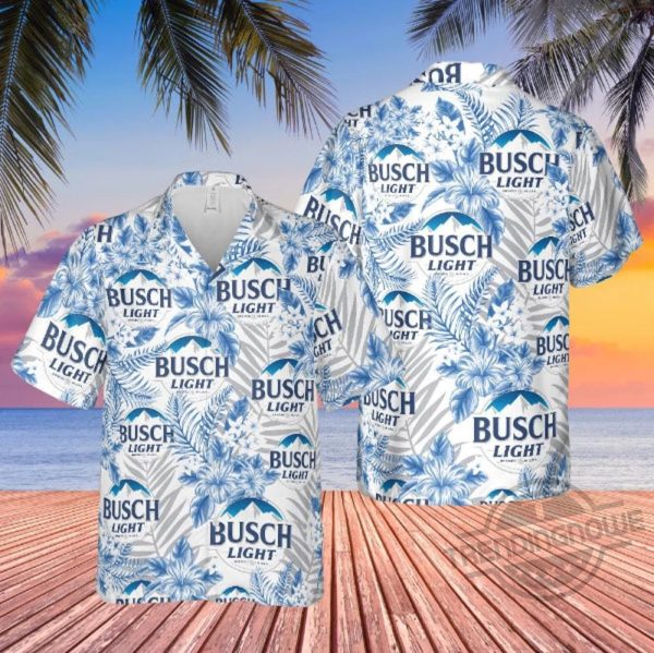 Busch Light Hawaiian Shirt Busch Latte Beer Button Up Hawaiian Shirt trendingnowe.com 1