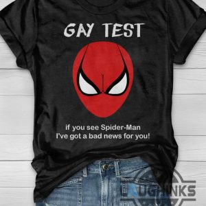 gay test spiderman shirt gay test t shirt spiderman gay spiderman funny hoodie sweatshirt long sleeve shirts laughinks.com 3