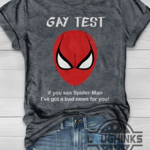 gay test spiderman shirt gay test t shirt spiderman gay spiderman funny hoodie sweatshirt long sleeve shirts laughinks.com 4