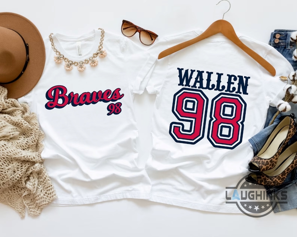  Country Music Concert Shirt, Braves Baseball Tee, Braves  Baseball Shirt, Country Music Shirt, Gift For Her, 98 Braves Shirt, Women  Singer Fan T Shirts Country Vintage Graphic Tees Singer Fan 