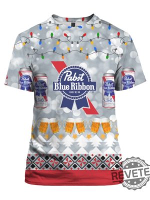 Pabst Blue Ribbon Beer 3D All Over Print Hoodie Shirt Sweatshirt Long Sleeve Sweatpant revetee.com 2