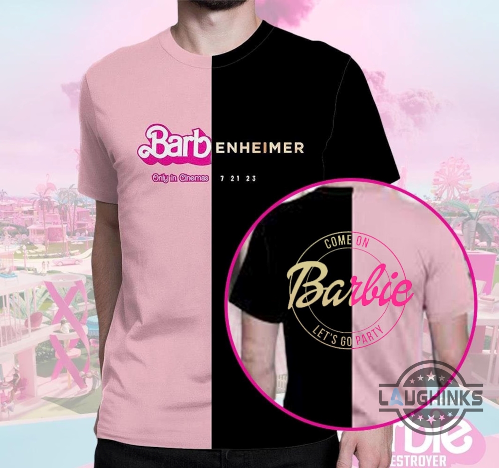 Barbenheimer Barbie Movie And Openheimer Collaborations All Over Print Shirt  - Mugteeco