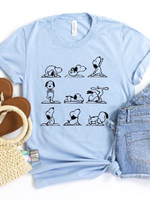 Yoga Snoopy Shirt Namaste Snoopy Shirt Unique Gift For Dog Lover Unique Hoodie Mug revetee.com 4