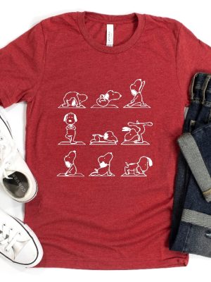 Yoga Snoopy Shirt Namaste Snoopy Shirt Unique Gift For Dog Lover Unique Hoodie Mug revetee.com 5