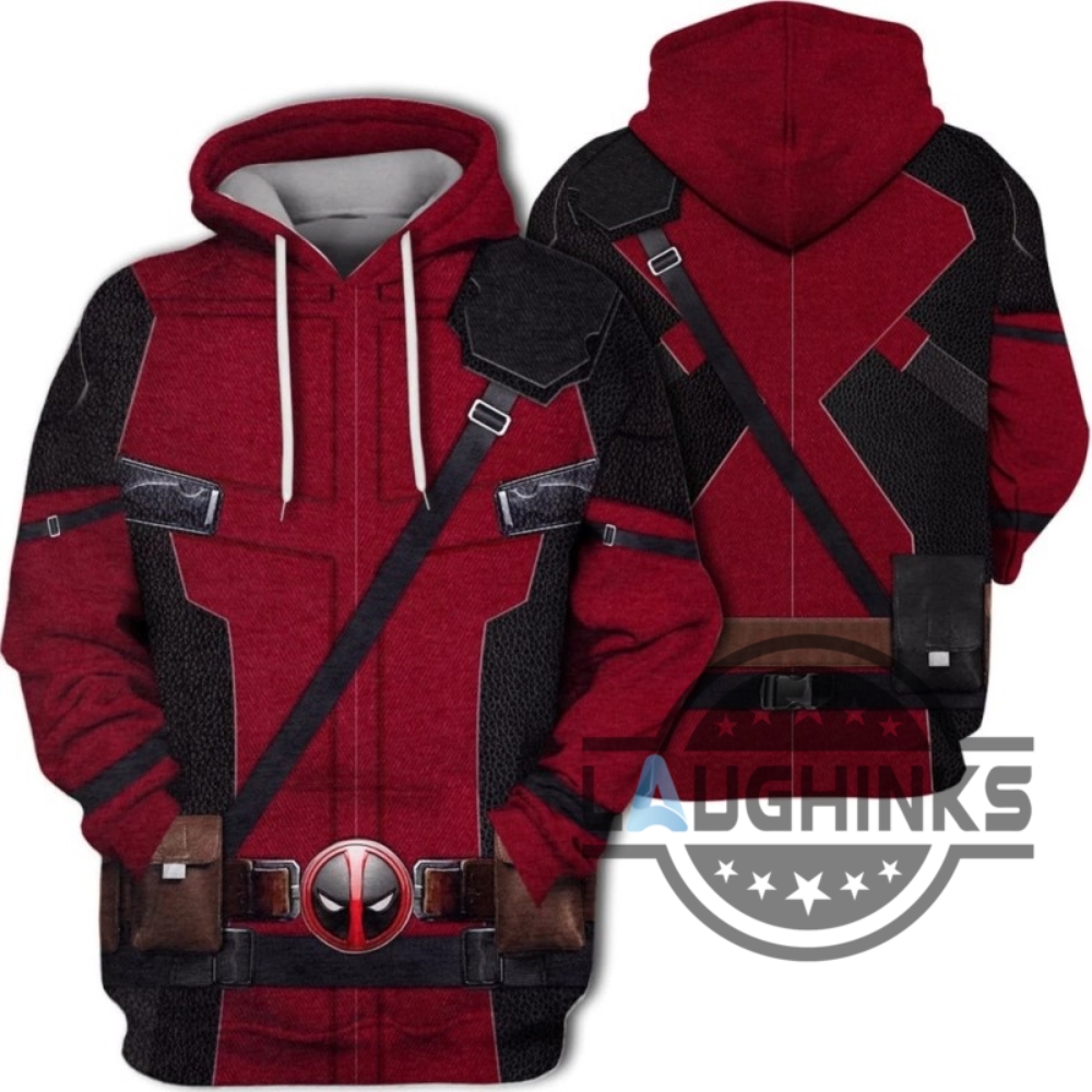 Ryan Reynolds Deadpool 3 Costume All Over Printed Hoodie T Shirt Sweatshirt Sweatpants