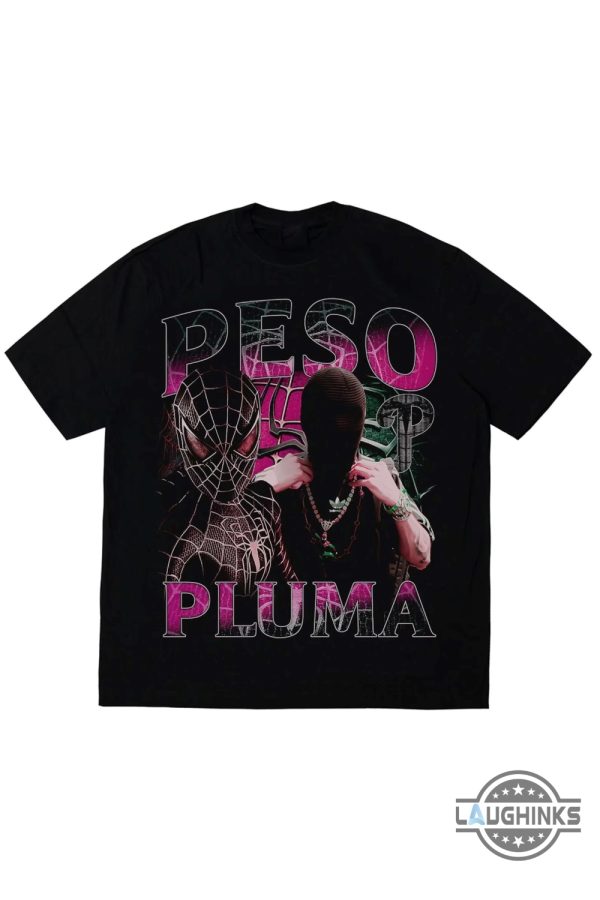 spider peso pluma tshirt vintage pink spider peso pluma shirt merch peso pluma merch laughinks.com 2