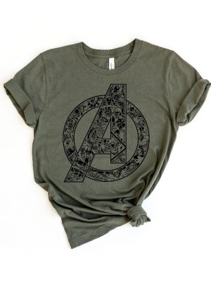 Avengers Logo Shirt Disney Avengers Shirt Gift For Daughter Gift For Son Unisex Shirt revetee.com 3