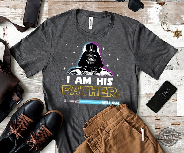 I Am Their Father Custom T Shirt Personalized Names Lightsaberss Shirt Unique Hoodie revetee.com 2