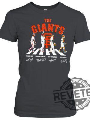 The Giants Abbey Road Brandon Belt And Brandon Crawford And Mike Yastrzemski Shirt revetee.com 2