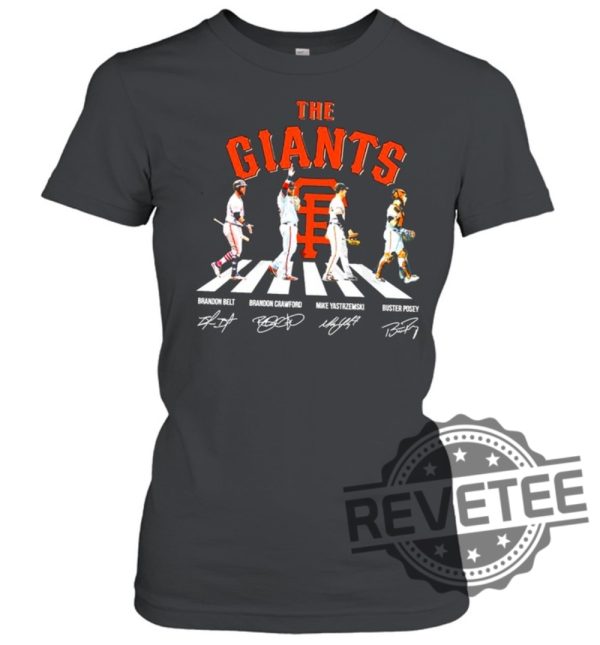 The Giants Abbey Road Brandon Belt And Brandon Crawford And Mike Yastrzemski Shirt revetee.com 2