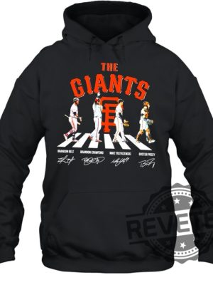 The Giants Abbey Road Brandon Belt And Brandon Crawford And Mike Yastrzemski Shirt revetee.com 3