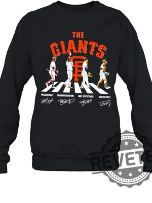 The Giants Abbey Road Brandon Belt And Brandon Crawford And Mike Yastrzemski Shirt revetee.com 4