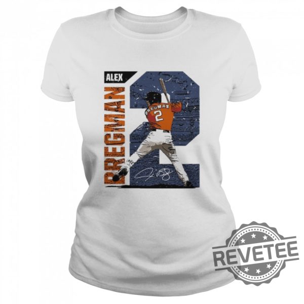 Baseball Houston Astros Alex Bregman Signature Tshirt Gift For Her Gift For Him revetee.com 2