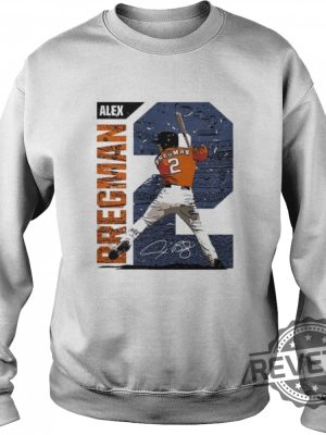 Baseball Houston Astros Alex Bregman Signature Tshirt Gift For Her Gift For Him revetee.com 4