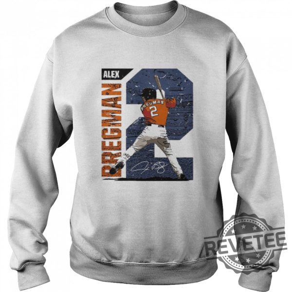 Baseball Houston Astros Alex Bregman Signature Tshirt Gift For Her Gift For Him revetee.com 4