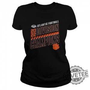 Clemson Tigers Acc Atlantic Division Football Champions Slanted Knockout Shirt revetee.com 2