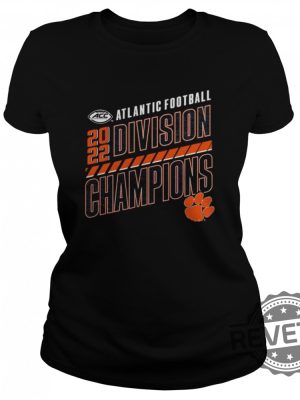 Clemson Tigers Acc Atlantic Division Football Champions Slanted Knockout Shirt revetee.com 2